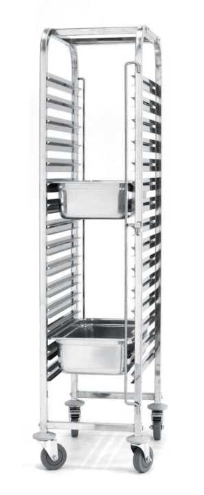 Carrinho para tabuleiros – 15 x GN 1/1, 440x610x(H)1710mm