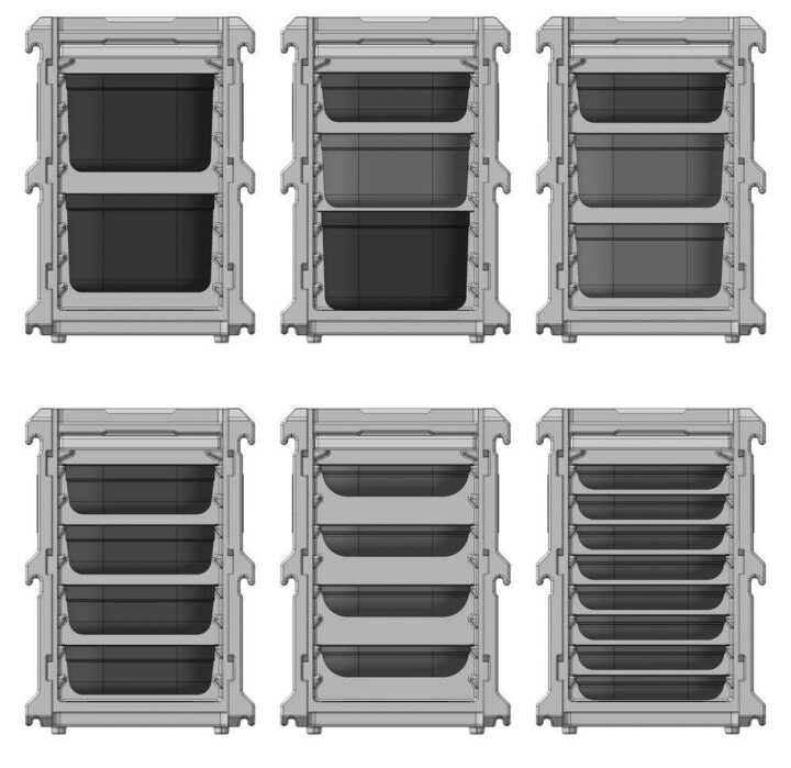 Caixa térmica para catering, GN 1/1, 100L, 635x465x(H)660mm