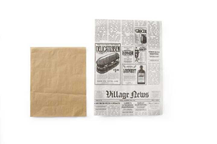 Papel antigordura, Impressão de jornal, 500 pcs. , 250x350mm