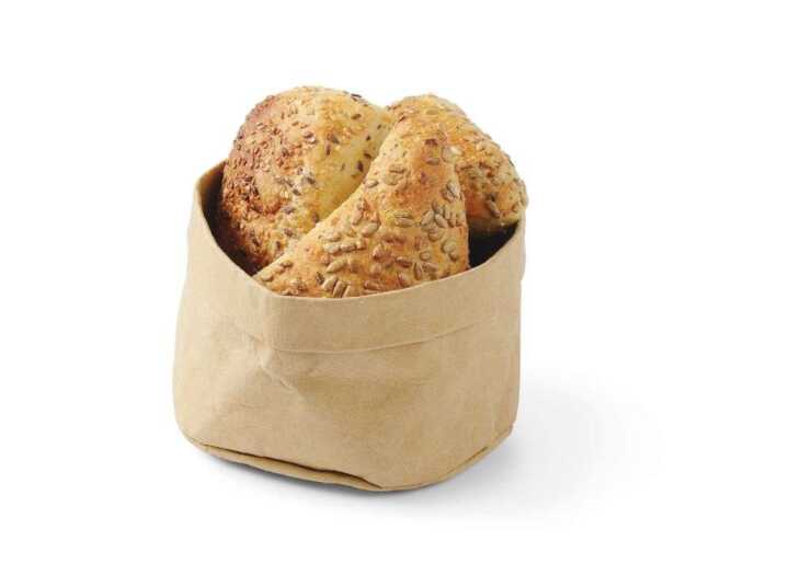 Cesto de papel para pão, Bege, 170x170x(H)150mm
