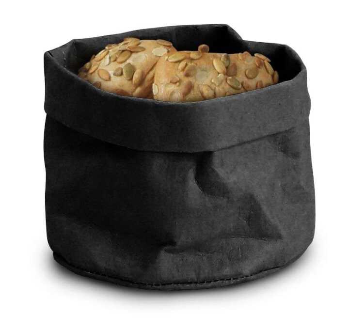 Cesto de papel para pão, Preto, 170x170x(H)150mm