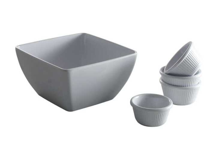 Taça quadrada, Branco, 190x190x(H)100mm