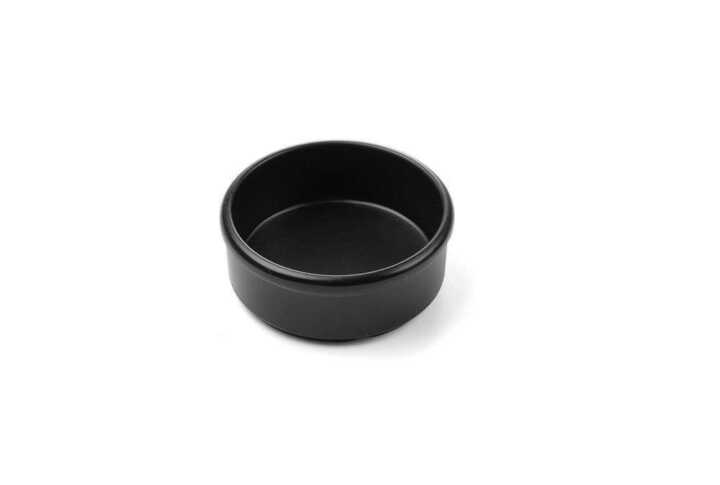 Prato para manteiga e molhos - 3 unidades, Preto, 3 pcs. , ø80x(H)30mm