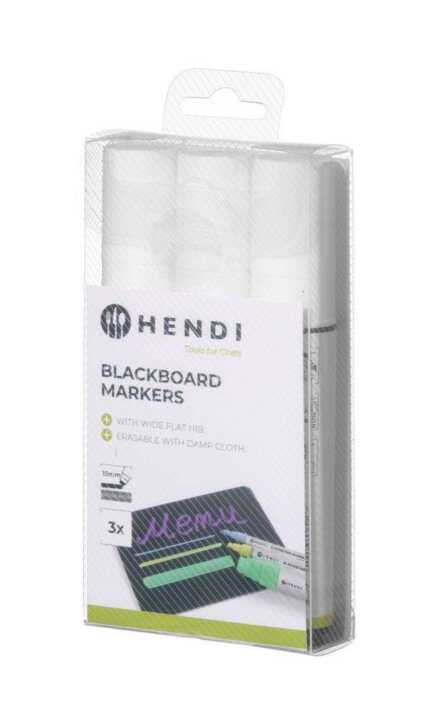 Marcadores para quadro preto 15mm, 3 marcadores brancos