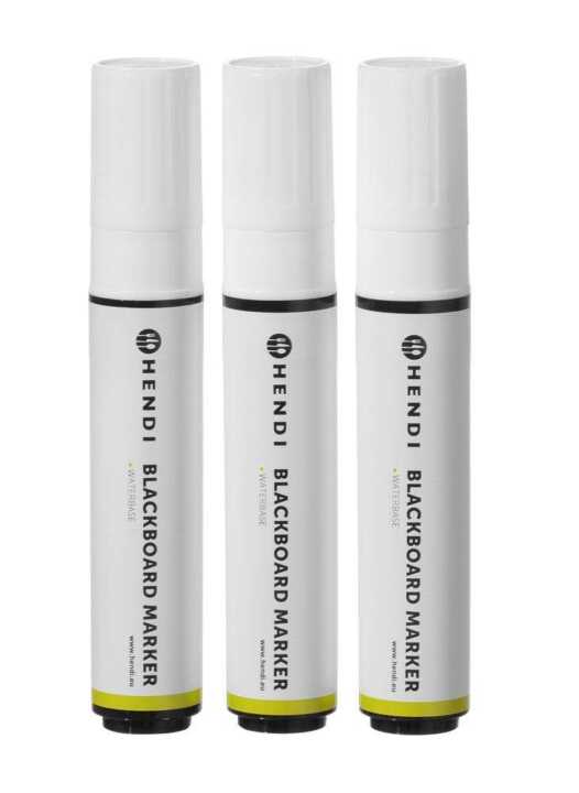 Marcadores para quadro preto 15mm, 3 marcadores brancos