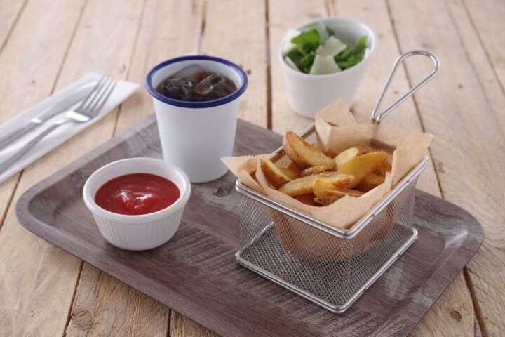 Miniaturas de cesto de fritar, 90x90x(H)90mm
