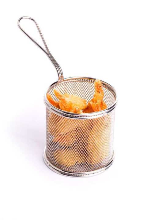 Miniaturas de cesto de fritar, 90x90x(H)90mm