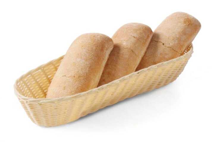 Cesto para pão – oval, 375x140x(H)70mm
