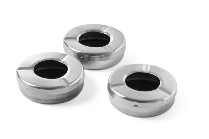 Cinzeiro com tampa, 3 pcs. , ø90x(H)28mm