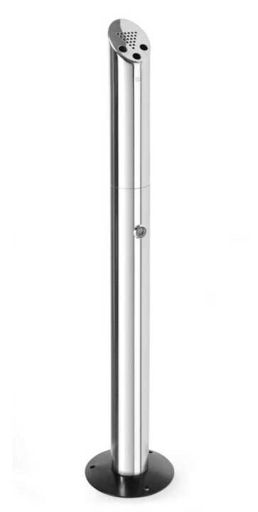 Cinzeiro vertical com poste, ø170x(H)920mm