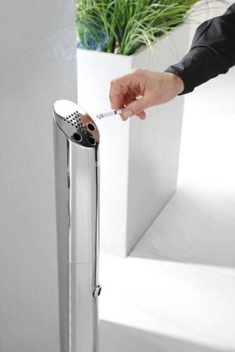 Cinzeiro vertical com poste, ø170x(H)920mm