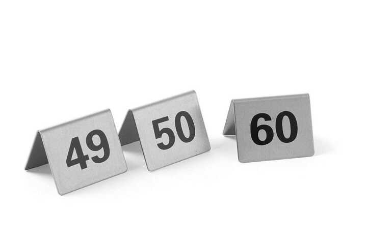 Número para mesa, Números 49-60, 50x35x(H)40mm
