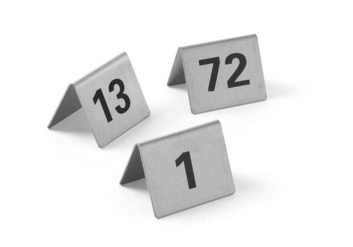 Número para mesa, Números 61-72, 50x35x(H)40mm
