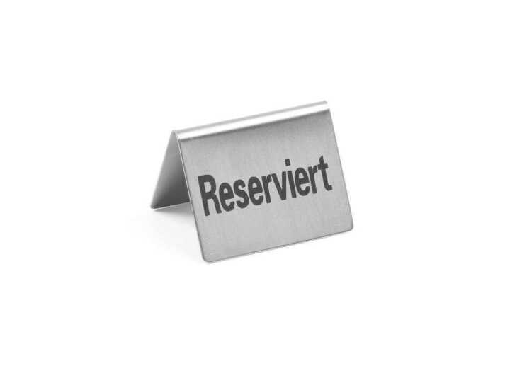 Sinal de mesa reservada - 4 unidades, 4 pcs. , 50x35x(H)40mm