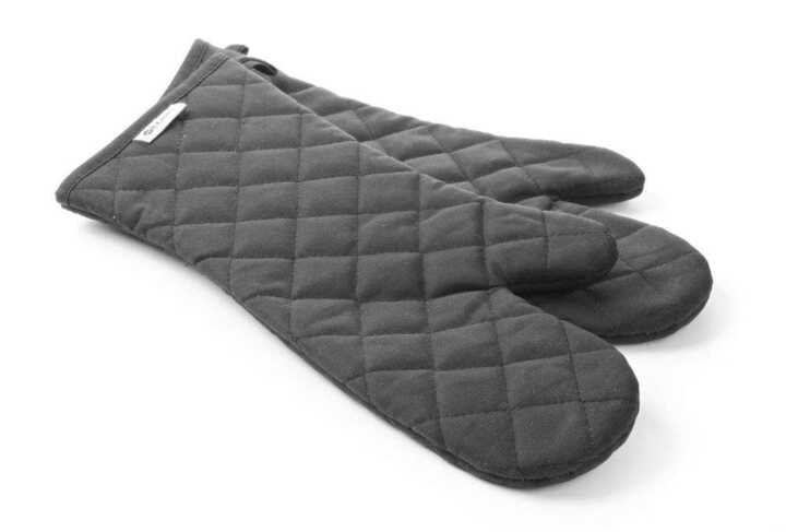Luvas de forno - 2 unidades, algodão com revestimento retardador de chama, 2 pcs. , (L)380mm