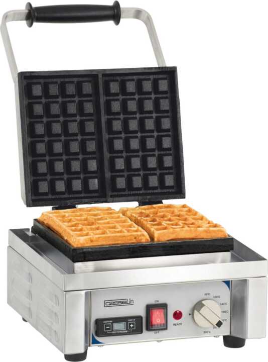 Máquina de waffles simples de abertura a 90°