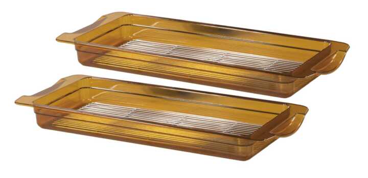 Conjunto de 2 tabuleiros GN 2/4 de alta temperatura
