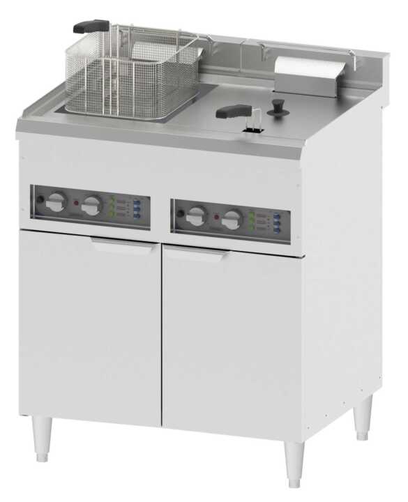 Fritadeira elétrica de piso 2 x 16 litros