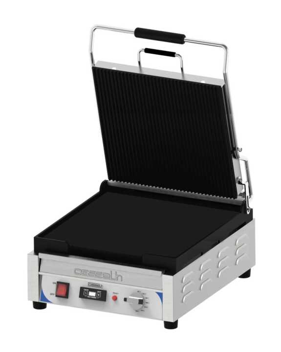 Grelhador Panini XL Premium placas Estriada-Lisa com temporizador