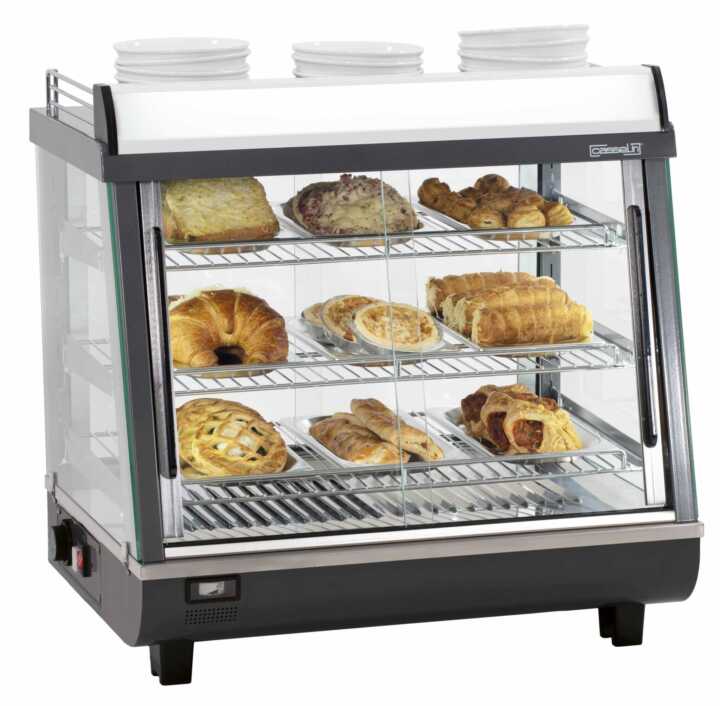 Vitrina aquecida de 96 L