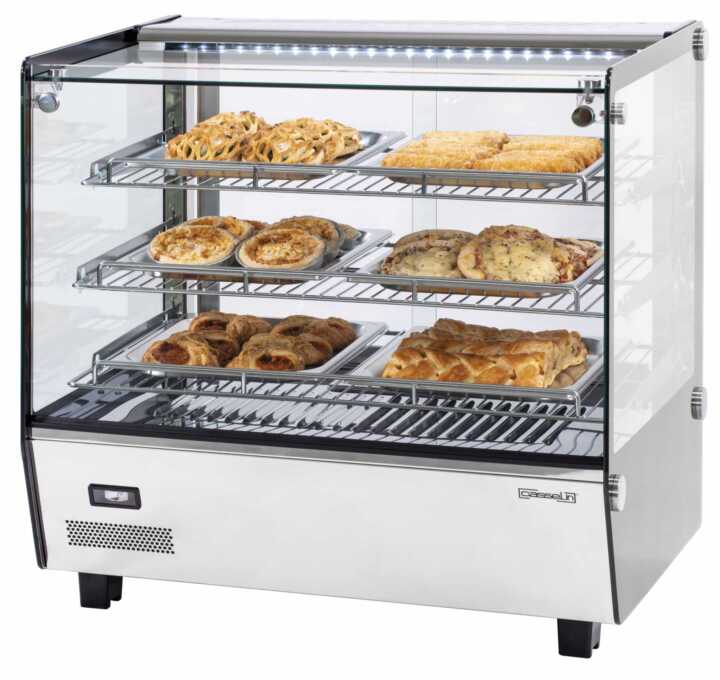 Vitrina aquecida encastrada 120 L