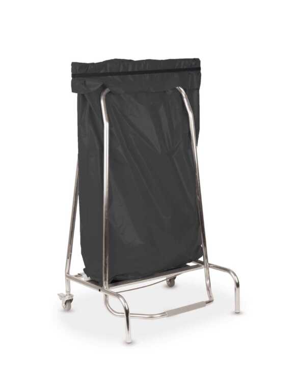 Suporte para saco do lixo em aço inoxidável 110 L
