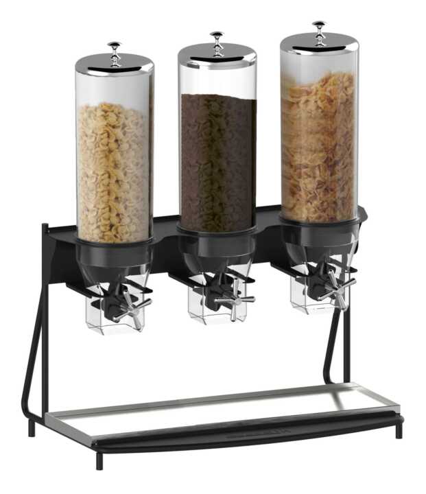 Dispensador de cereais largura 3 tubos