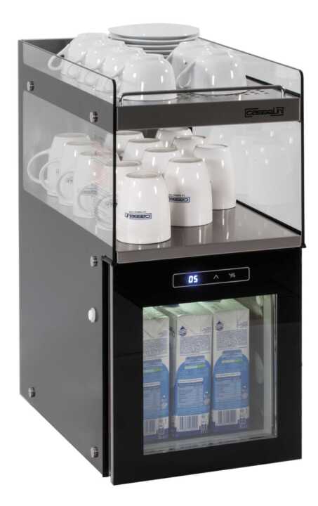 Refrigerador de leite e aquecedor de chávenas