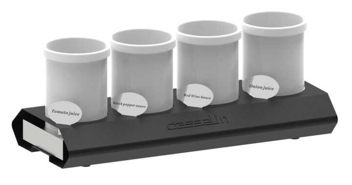 Suporte para molhos refrigerado eutéctico GN 2/4