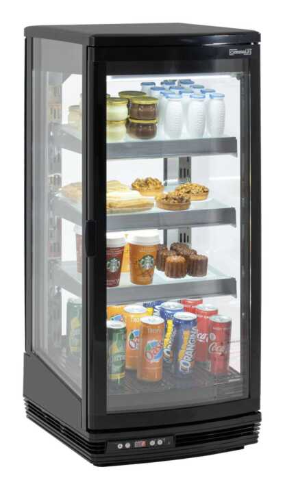 Vitrina refrigerada 2 portas 93 L Preta