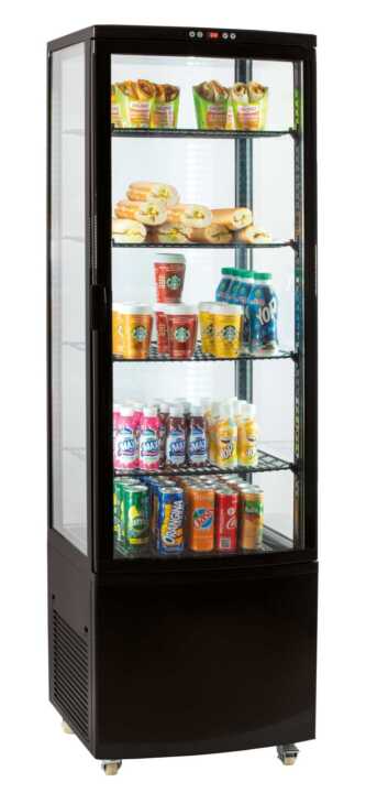 Vitrina refrigerada positiva 235 L Preta