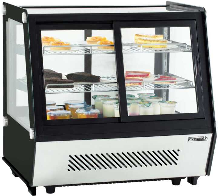 Vitrina refrigerada de bancada duas portas 125 L
