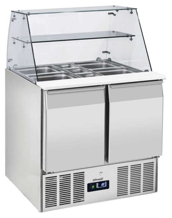 Saladete com vitrina 2 portas GN 1/1