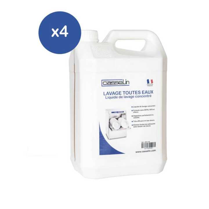Lote de 4 Detergente para máquina de lavar louça 5 L