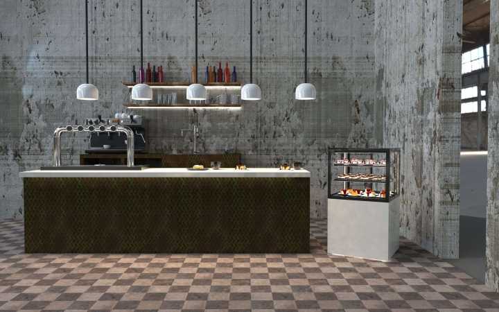 Vitrine de aquecimento INTEGRA com base IN60/50-110C