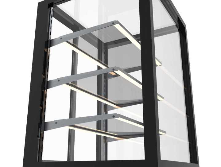 Vitrine neutra com base IN120/50-110N