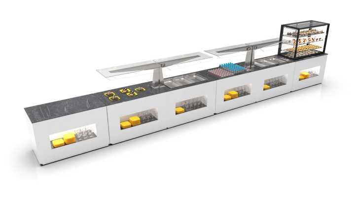 Buffet com self-service refrigerado BUF15E