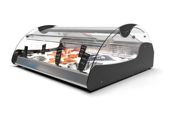 Vitrine refrigerada para peixes com base VX3-N