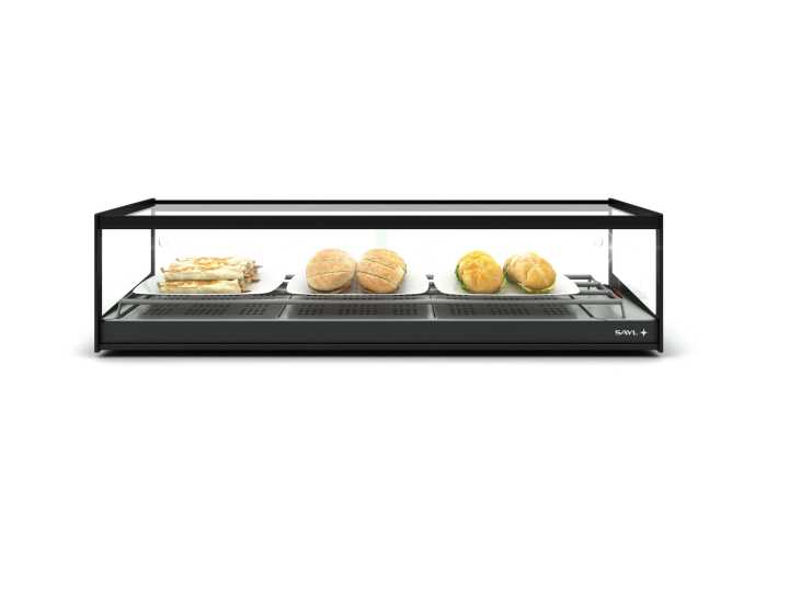 Vitrine aquecida de bancada CLO4SL LED