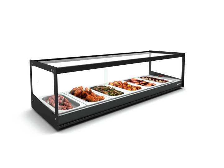 Vitrine aquecida de bancada CLO6BL LED