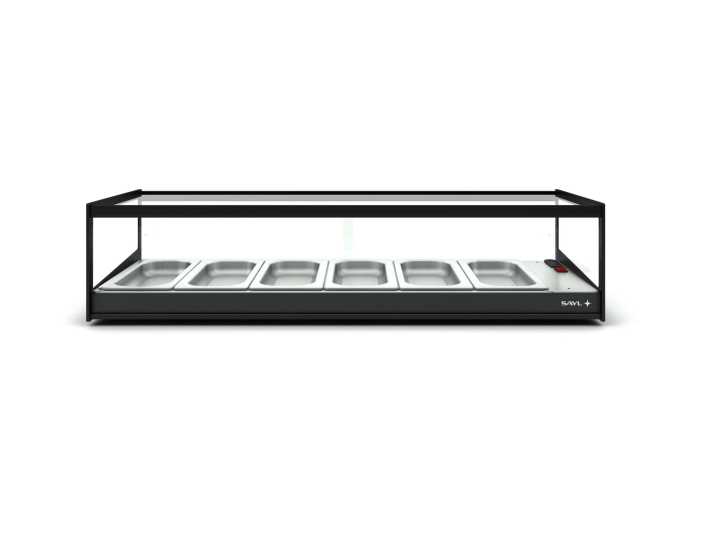 Vitrine aquecida de bancada CLO6BL LED