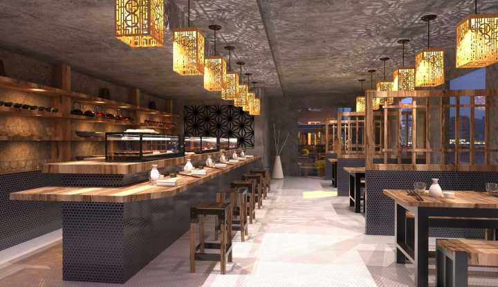 Vitrine refrigerada para sushi VTLG6S