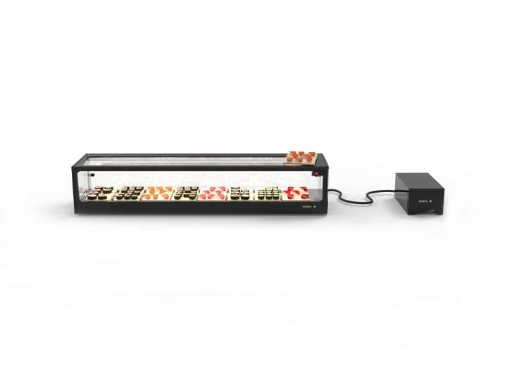 Vitrine refrigerada de bancada com grupo remoto VTLG8GR
