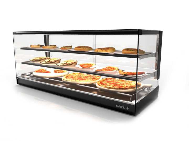 Vitrine aquecida CLO26B-2