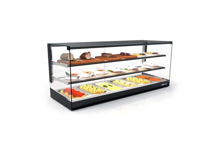 Vitrine aquecida CLO26B-2