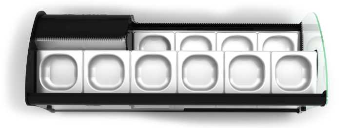 Vitrine aquecida SHK6L LED