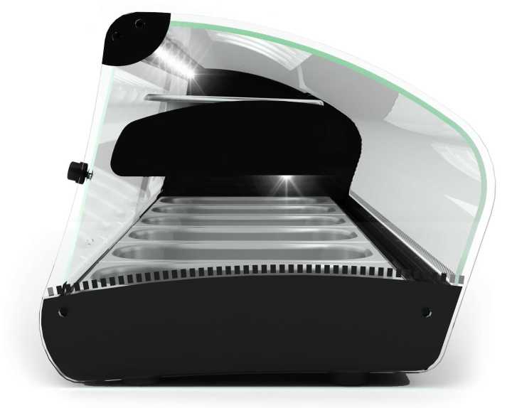 Vitrine aquecida SHK6L LED