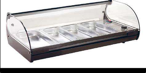 Vitrine aquecida de bancada C24L LED