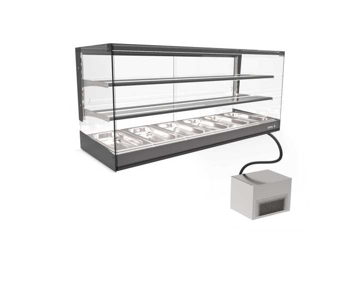 Vitrine refrigerada de bancada com grupo remoto VTLG26GR-2