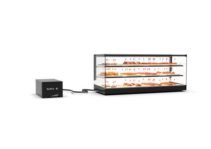 Vitrine refrigerada de bancada com grupo remoto VTLG26GR-2
